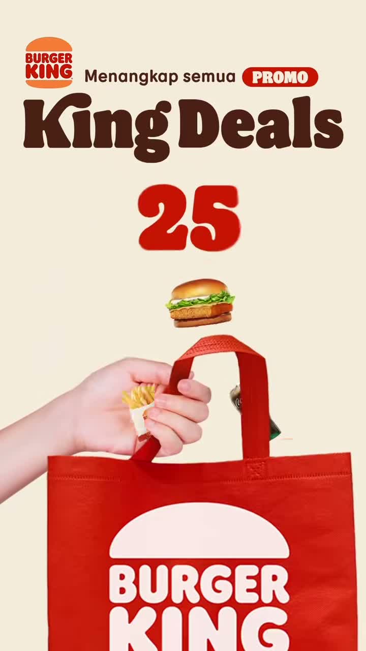Frame video resmi King Deals Burger King Indonesia