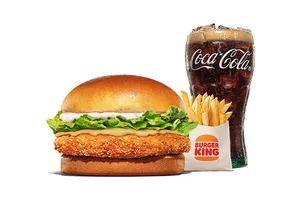 King Deals Chicken Burger dengan fries dan Coke